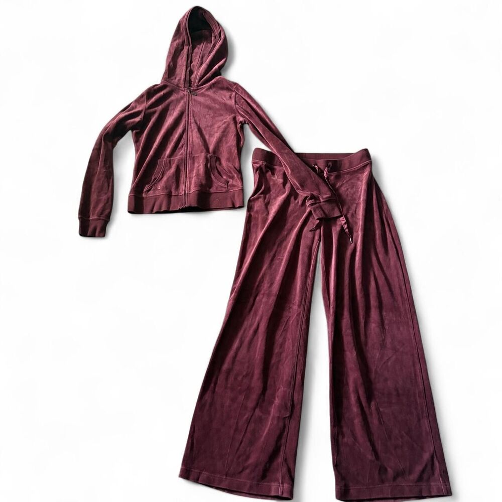 Unbranded Women's Burgundy and Red Trousers